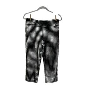 Rafaella Capris|Black and White Check|Size 8